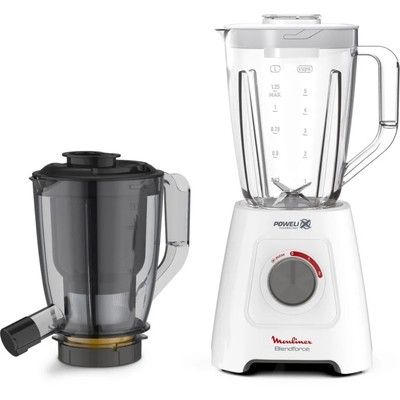 Блендер Moulinex LM42Q110, стационарный, 600 Вт,1.25 л, белый