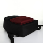 Спортивный рюкзак, TEXTURA, 20 литров, цвет чёрный/бордовый - фото 10932641