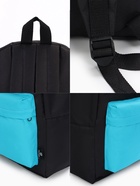 Спортивный рюкзак TEXTURA, с карманом, размер 28×11×39 см, чёрный - Фото 6