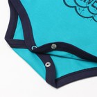 Боди детское, цвет бирюзовый, рост 68 см - фото 22920026