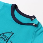 Боди детское, цвет бирюзовый, рост 80 см - фото 22920032