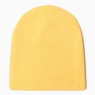 Шапка детская, цвет жёлтый, размер 46-48 - фото 45723287