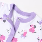 Комбинезон детский, цвет белый, рост 62 см - фото 25302062