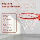 Корзина баскетбольная №7, d 450мм, стандартная (пруток 16мм), с сеткой - Фото 1