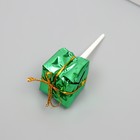 Декор для творчества пластик "Подарочек зелёный" 2,5х2,5 см - Фото 3