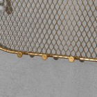 Органайзер настенный сетка «Овал» 11 крючков, 30×16 см, цвет золотой - фото 7335179