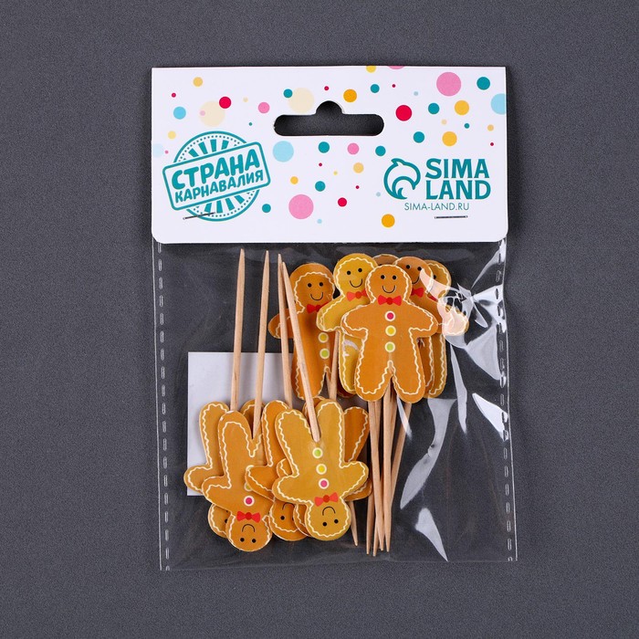 Шпажки «Печенька», в наборе 12 шт. 9686083