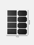 Ценники самоклеящиеся меловые «Прямоугольник», 40 шт., 5×3.5 см, чёрные - Фото 2