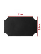 Ценники самоклеящиеся меловые «Узор», 40 шт. форма МИКС, 5×3.5 см, чёрные - Фото 3