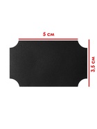 Ценники самоклеящиеся меловые «Узор», 40 шт. форма МИКС, 5×3.5 см, чёрные - Фото 4