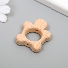 Бусина для творчества дерево "Черепашка" 4,2х3,7 см (комплект 2 шт) - фото 22645905