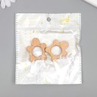 Бусина для творчества дерево "Черепашка" 4,2х3,7 см (комплект 2 шт) - фото 22645907