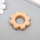 Бусина для творчества дерево "Солнышко" 3,9х3,9 см - фото 22645909