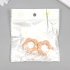 Бусина для творчества дерево "Цветочек" 3,7х3,7 см (комплект 2 шт) - фото 22645918