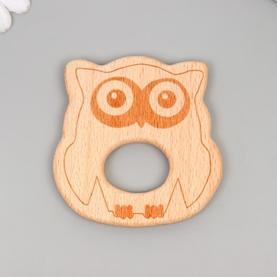 Декор для творчества дерево «Сова», 7.1×6.8 см