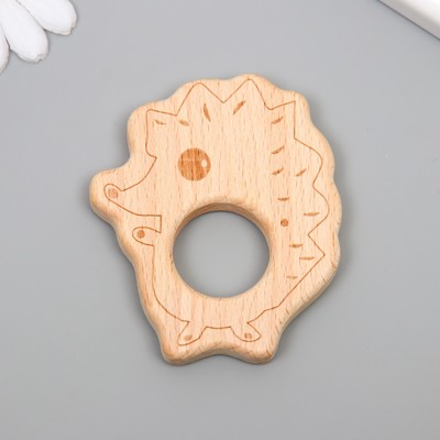 Декор для творчества дерево «Веселый ежик», 8×6.6 см