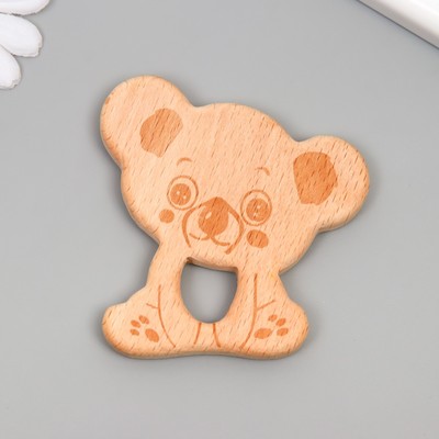 Декор для творчества дерево «Медвежонок», 7.1×6.9 см
