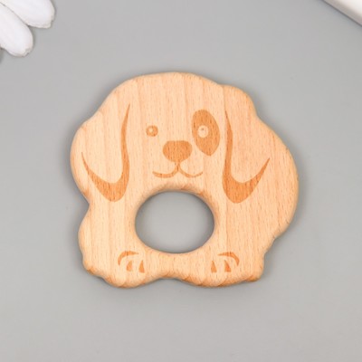 Декор для творчества дерево «Собака», 7×6.4 см