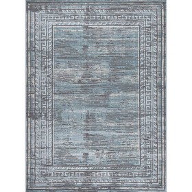 Ковёр прямоугольный Amatis 36887A, размер 83x150 см, цвет blue / l.grey