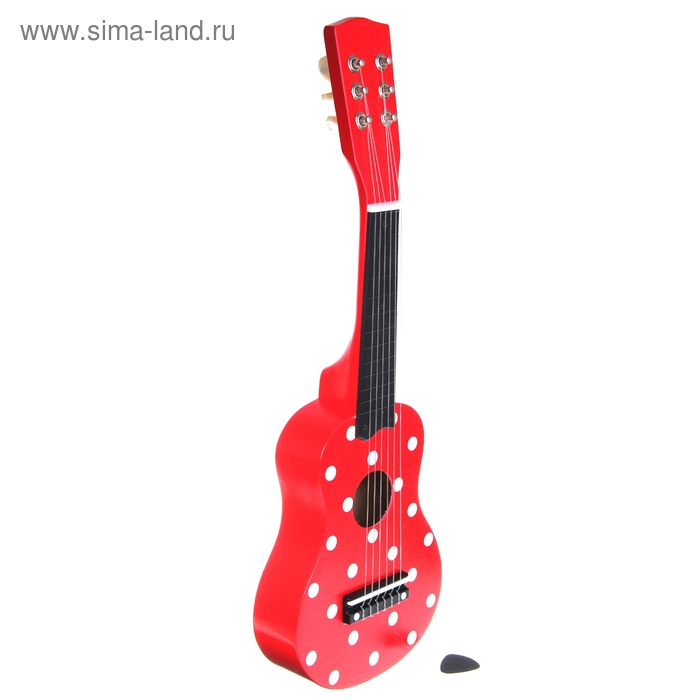 Игрушка музыкальная Гитара "Горох", 17 х 5 х 54 см, 6 струн - Фото 1