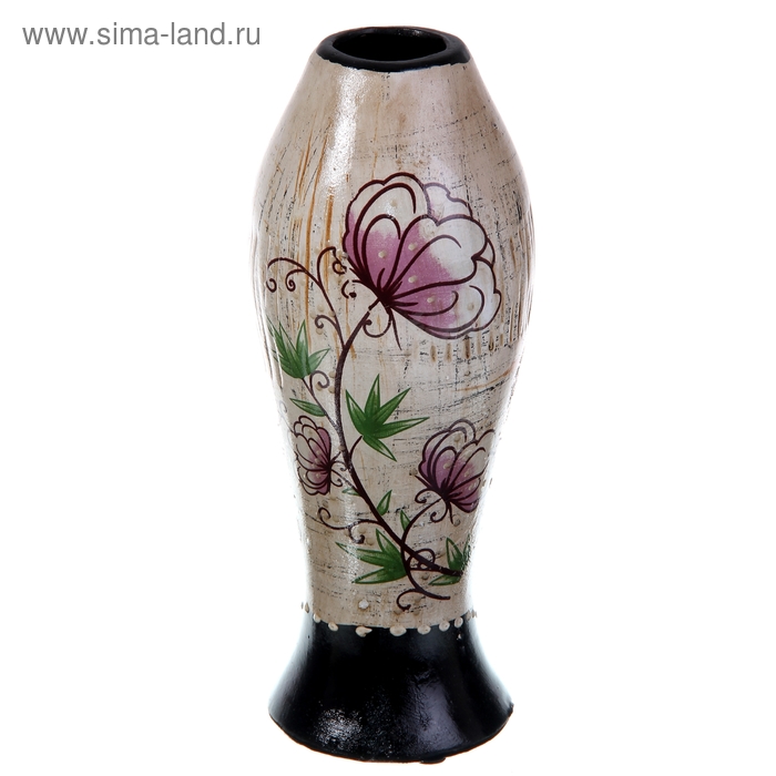 ваза керамика цветочная 20*9см ножка - Фото 1