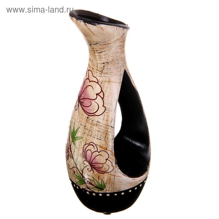 ваза керамика цветочная 23 см с прорезью - Фото 1