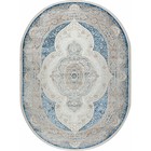 Ковёр овальный Sanat Viscon 36925A, размер 125x180 см, цвет blue / blue 9851875 - фото 307088233