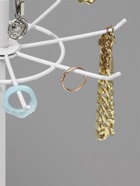 Вертушка для украшений, 2 яруса по 8 крючков, 21.5×21.5×41 см, белая - Фото 7