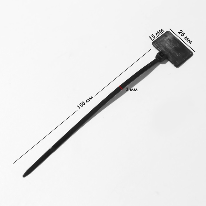 Ценникодержатель-стяжка, набор 100 шт., цвет МИКС 11,5×2 см - фото 1907811986
