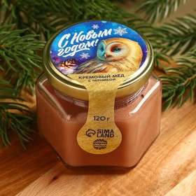 Крем-мёд, со вкусом черники, 120 г.