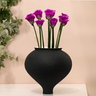 Декоративная ваза «Лаура», цвет чёрный - фото 319952448