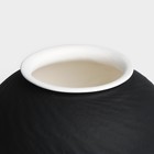 Ваза для цветов декоративная «Лаура» цвет чёрный 20 х 16 х 16 см 9689226