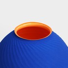 Ваза для цветов декоративная «Лаура» синяя, 19×17.5×17.5 см - Фото 2