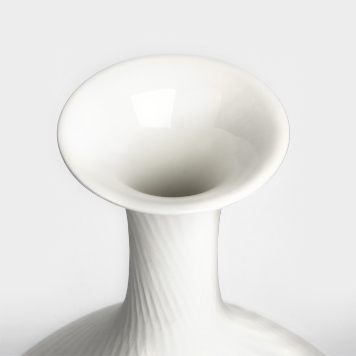 Декоративная ваза «Стелла», цвет белый