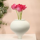 Декоративная ваза «Толедо», цвет белый - фото 10899397