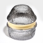 Ваза для цветов «Фьюжн» из прозрачного стекла 19×18.5×18.5 см 9689367