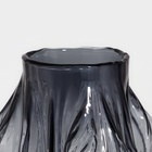 Ваза для цветов «Лючия» из прозрачного черного стекла 26,5 х 8 х 8 см - Фото 3
