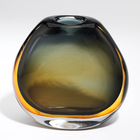 Ваза для цветов «Аркана» из прозрачного цветного стекла 28 х 23 х 9 см - фото 22646092