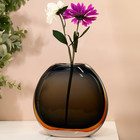 Ваза для цветов «Аркана» из прозрачного цветного стекла 28 х 23 х 9 см - фото 22646094