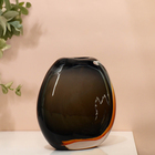 Ваза для цветов «Аркана» из прозрачного цветного стекла 28 х 23 х 9 см - фото 24499632