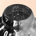 Ваза для цветов «Бабл Силвер» из стекла 18 х 17 х 17 см - фото 24499636