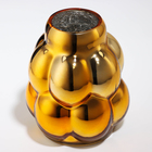 Ваза для цветов «Бабл Голд» из стекла 18 х 17 х 17 см - фото 22646099