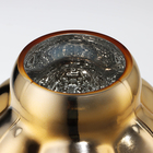 Ваза для цветов «Бабл Голд» из стекла 23 х 20 х 20 см - фото 22646106