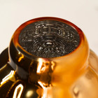 Ваза для цветов «Бабл Голд» из стекла 23 х 20 х 20 см - фото 24499642