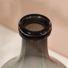 Ваза для цветов бутыль «Суромна» из прозрачного серого стекла 29 х 16 х 16 см - Фото 6