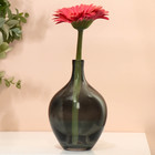 Ваза для цветов «Винтаж» из прозрачного серого стекла 20×14×14 см - Фото 4