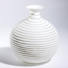 Ваза для цветов «Аркадия» из стекла, белая 23×21×21 см - Фото 2