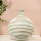 Ваза для цветов «Аркадия» из стекла, белая 23×21×21 см - Фото 5