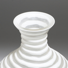 Ваза для цветов «Аркадия» из стекла, белая 38.5×18.5×18.5 см - Фото 3