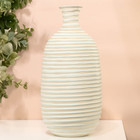 Ваза для цветов «Аркадия» из стекла, белая 38.5×18.5×18.5 см - Фото 5